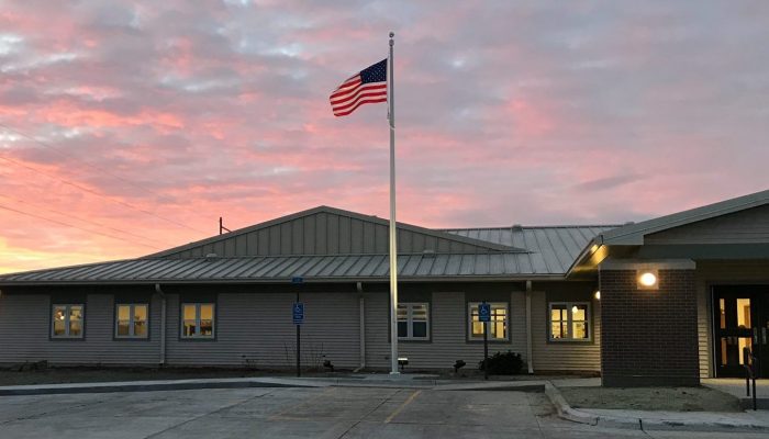 Sunrise view of ESU #1 Central Office in Wakefield