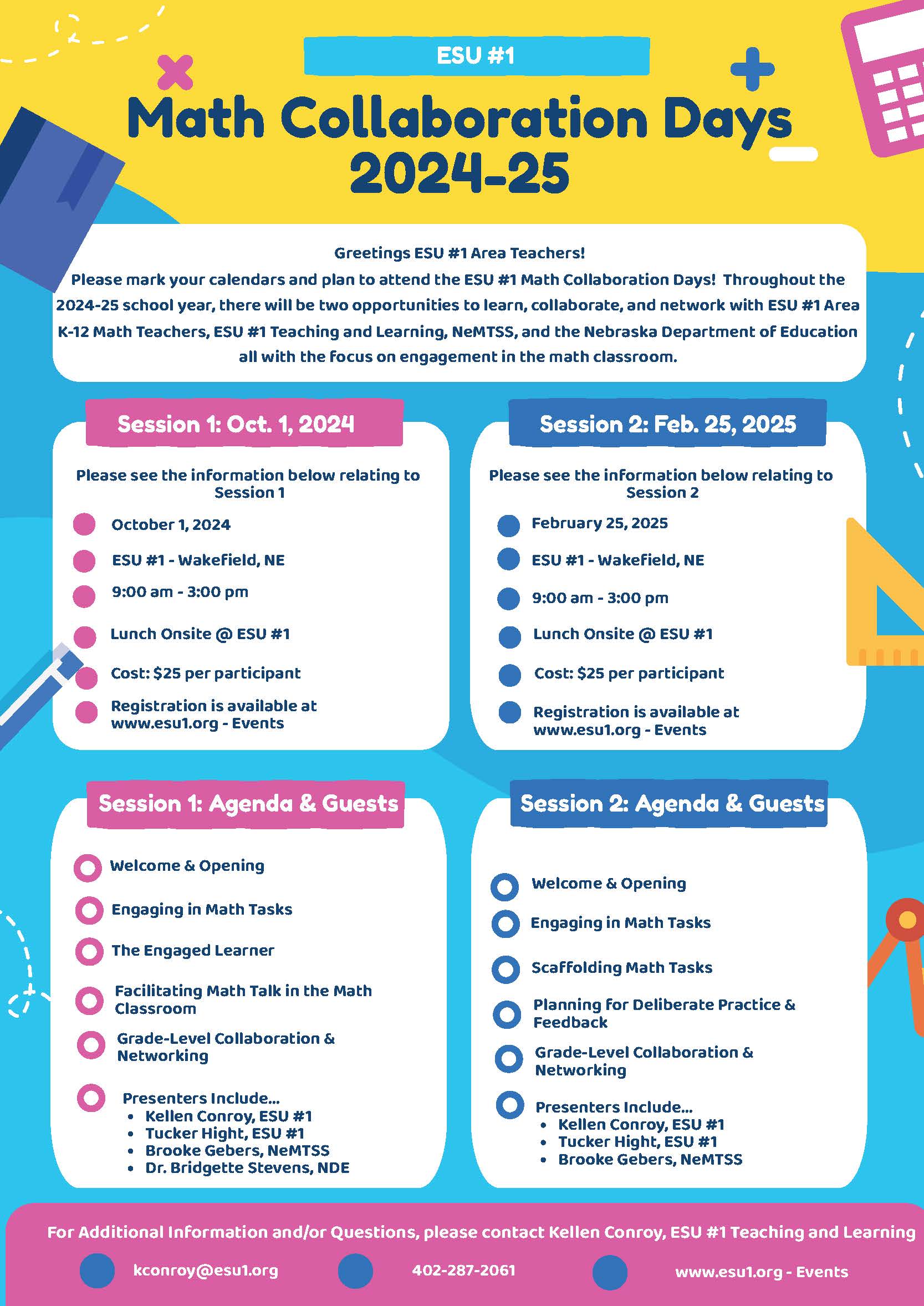ESU1 Math Workshops 24-25